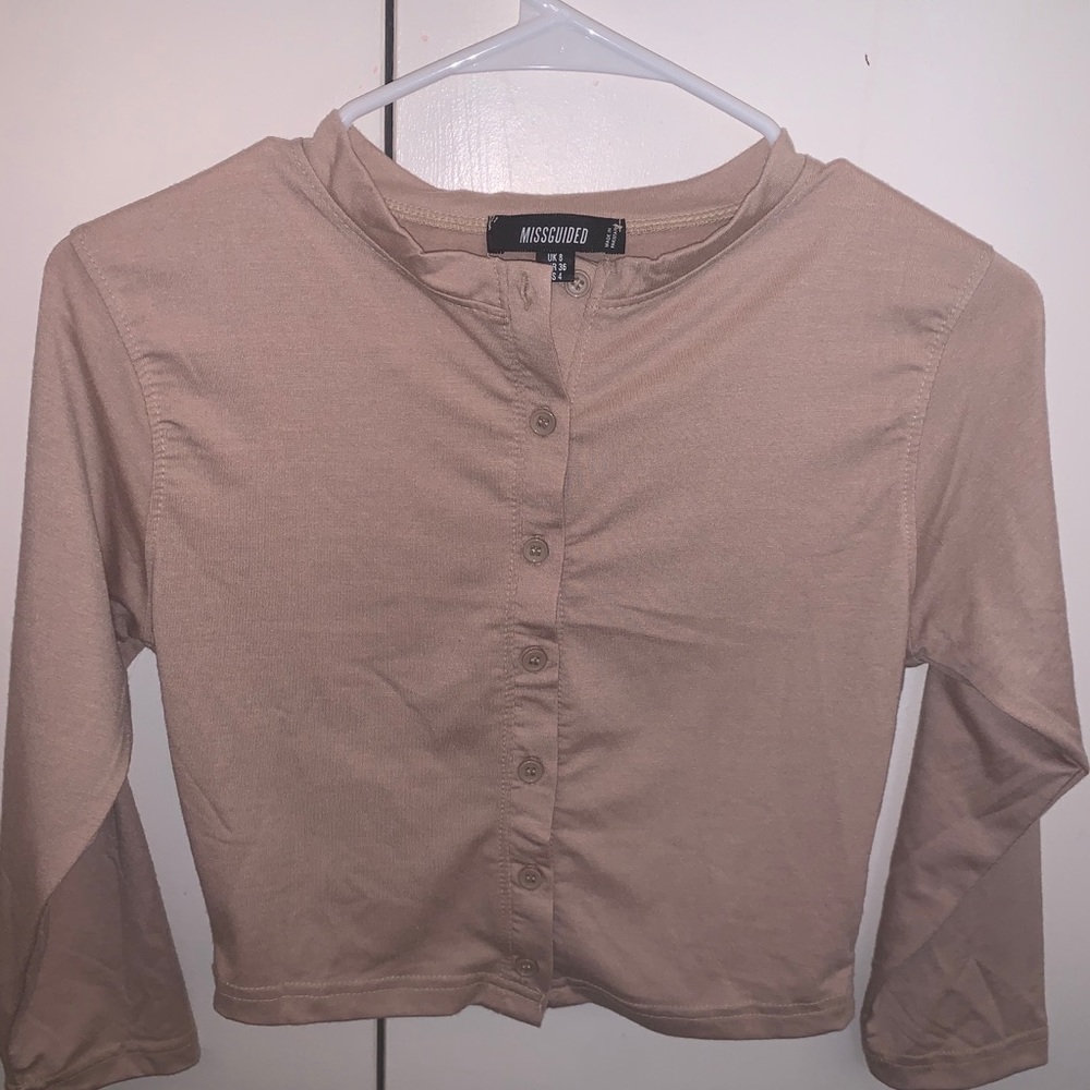 Long Sleeve, Cropped, Button-Up - Picture 1 of 2